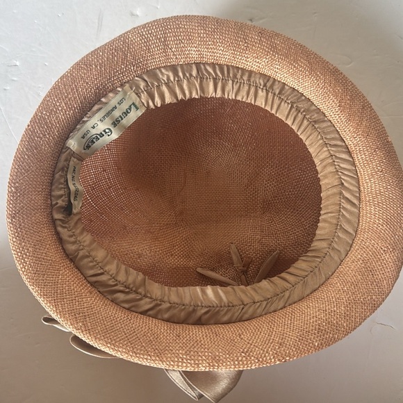 Vintage Louise Green straw hat main image 7